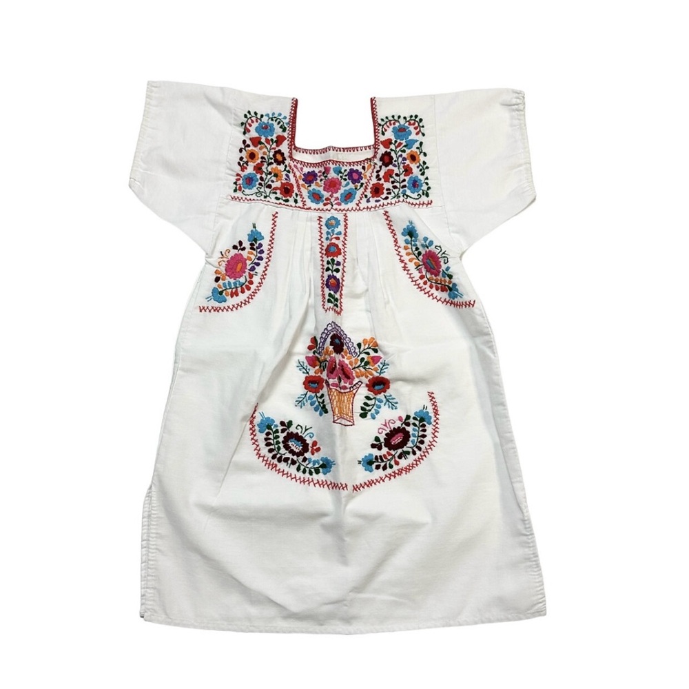 Floral Embroidered Folkloric Dress